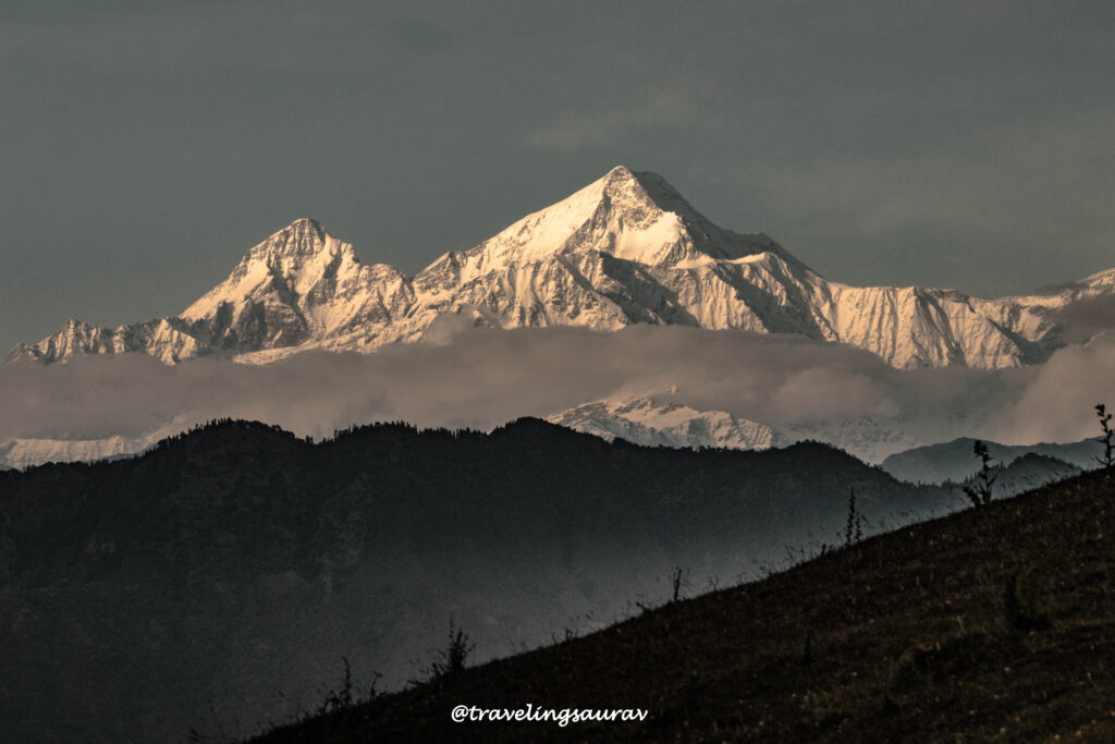 Mt Nanda Devi & Mt Nanda kot view from Benital